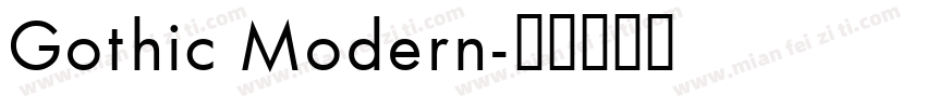 Gothic Modern字体转换